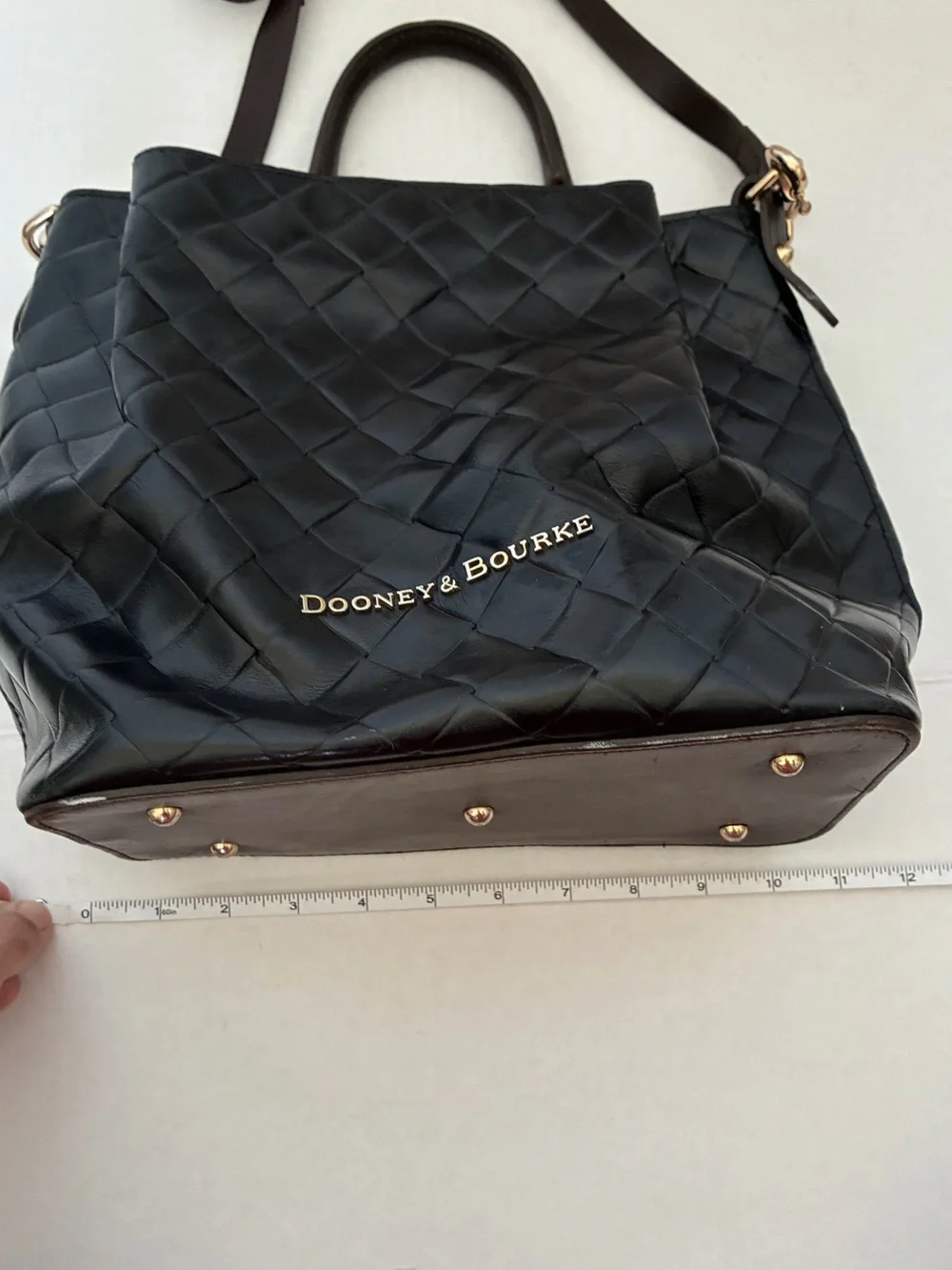 Dooney & Bourke Black Quilted Leather Satchel